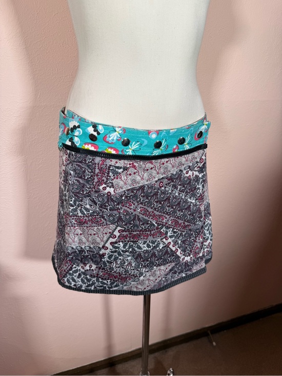 Vintage Y2K Arena Ibiza Bohemian Utility reversible mini skirt belt Adjustable main image 5